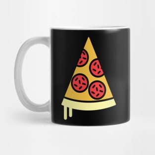 Yellow Cheese Pepperoni Pizza Slice Mug